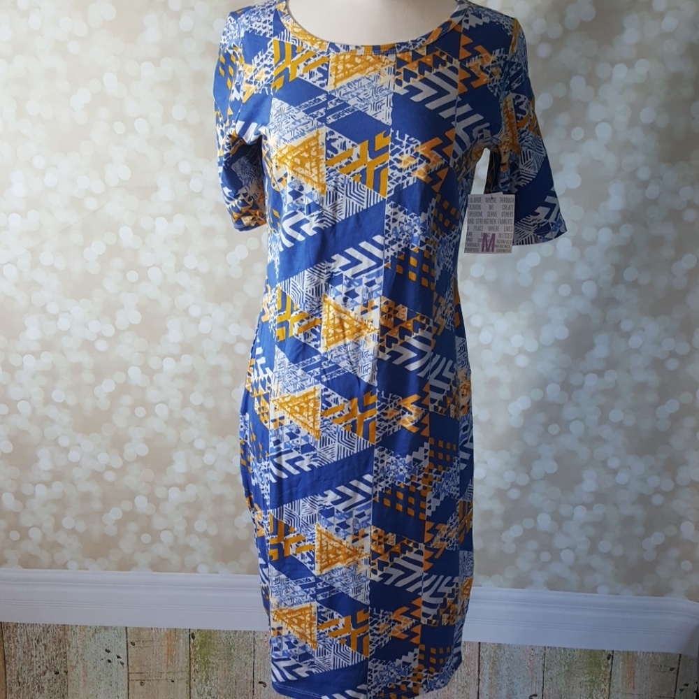 Bnwt lularoe Julia fitted midi dress medium
